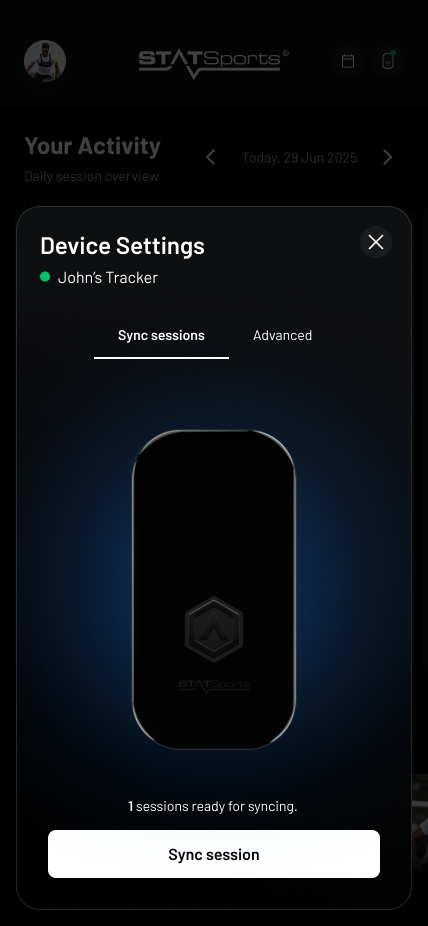 How do I sync my session? – STATSports Support Center